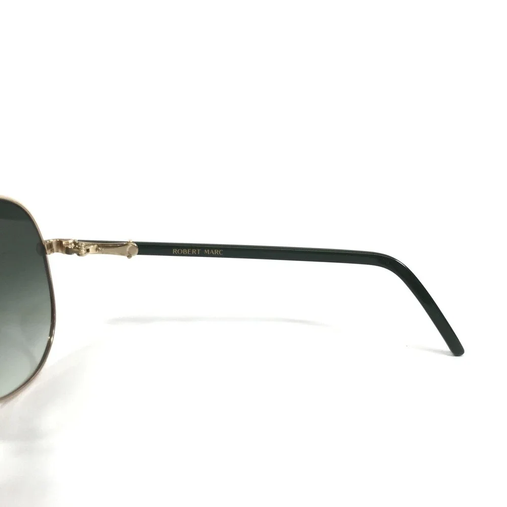 Robert Marc Sunglasses RM776-365 Gold Aviator With Gradient Green Lenses